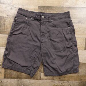 Prana Stretch Zion Shorts Men’s 32W Charcoal Performance Outdoor